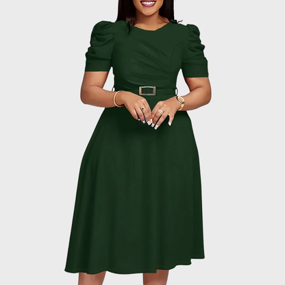 Harriet Bloom | Soft-Touch Ruched Midikleid