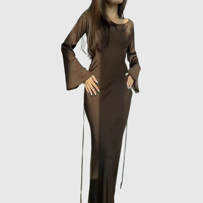 Sybilla | Winter Long-Sleeve Maxi Kleid