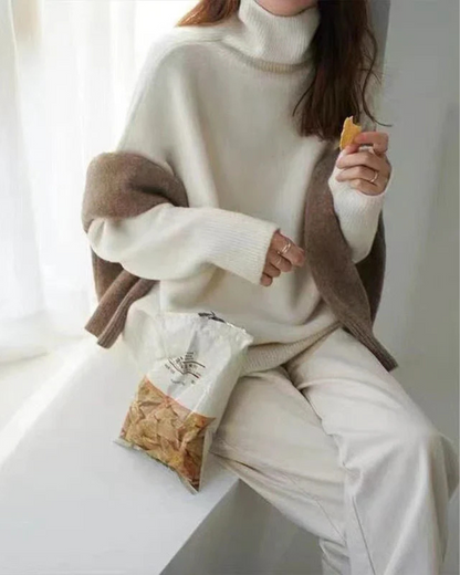 Judith | Damen Oversized Turtleneck Sweater