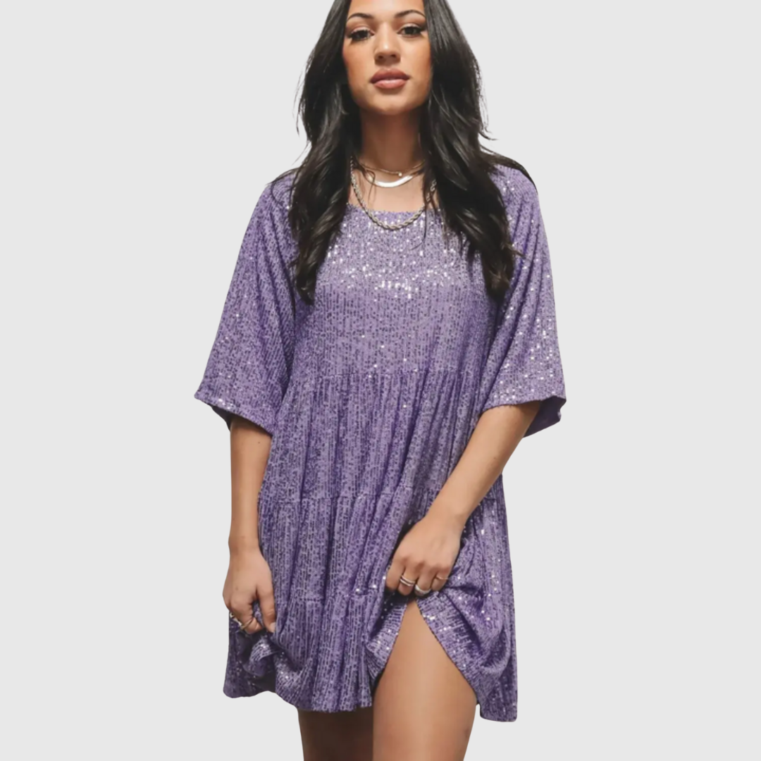 Fianna | Flowing Sequin Maxi Kleid