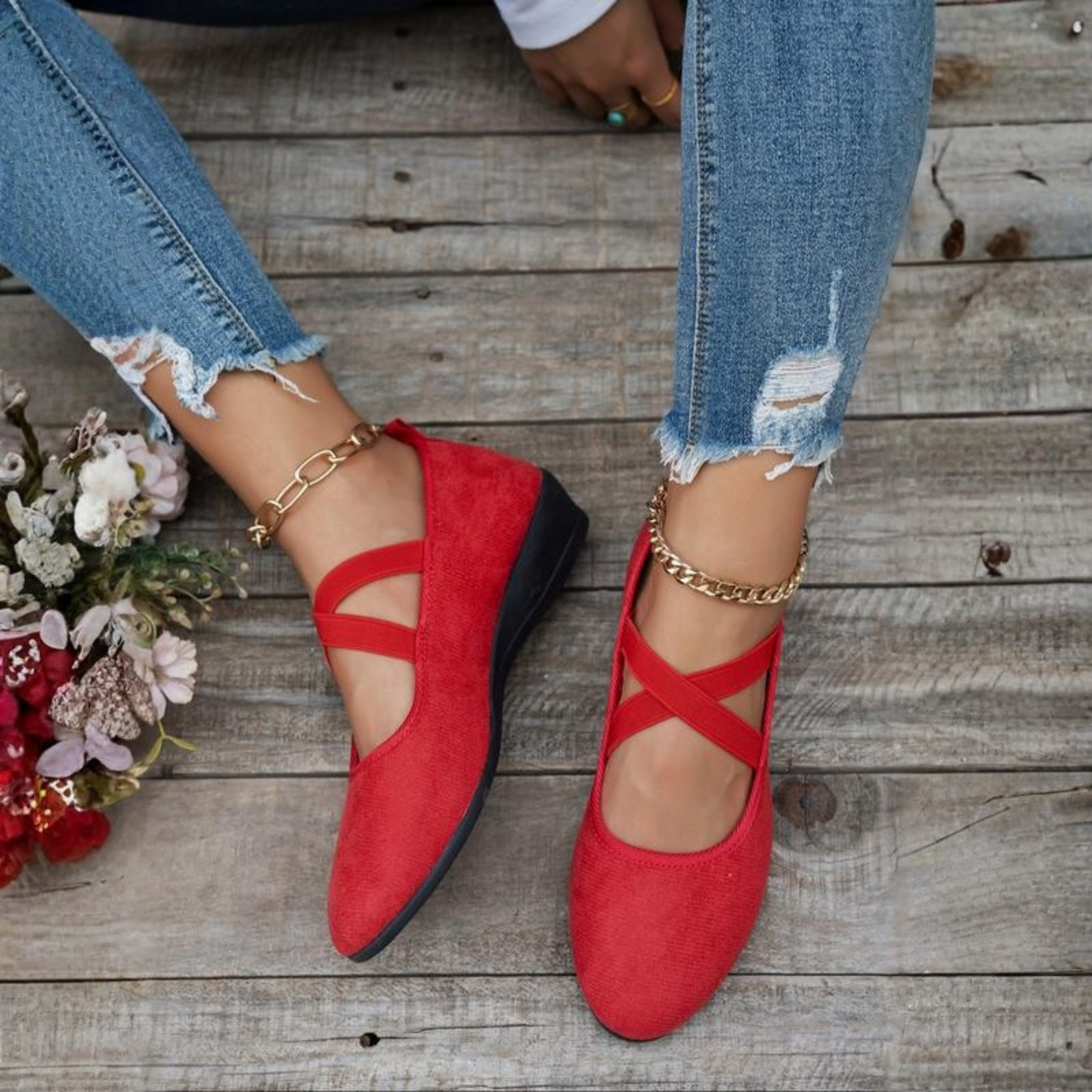 Victoria - Elegant Closed Wedge Schuhe