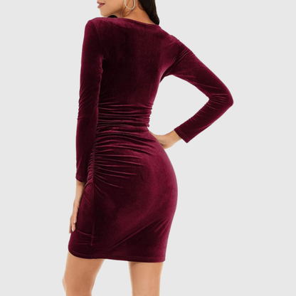 Sophia Quinn | Elegant Velvet Mini Kleid