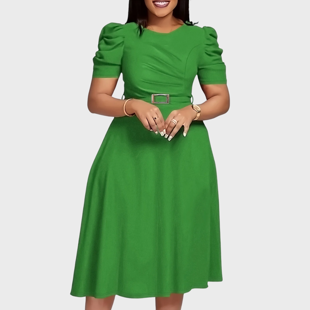 Harriet Bloom | Soft-Touch Ruched Midikleid