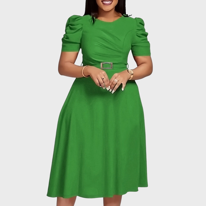 Harriet Bloom | Soft-Touch Ruched Midikleid