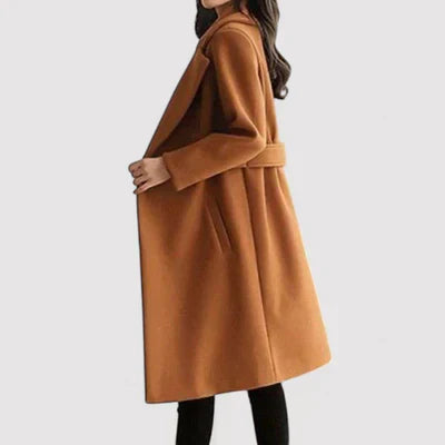Clara - Wool Mantel with Belt