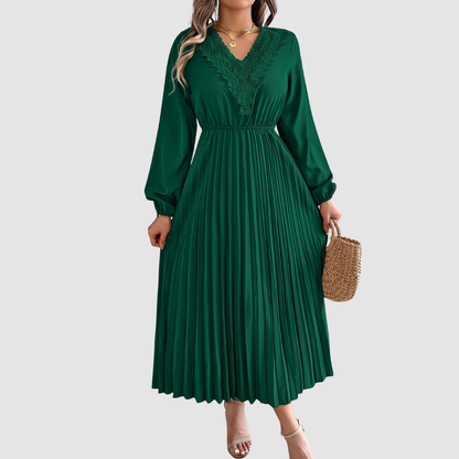 Rosalind Quinn | Lace V-Neck A-Line Kleid