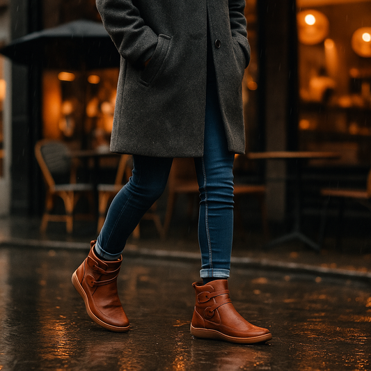 Vivano - Orthopädische Leather Ankle Stiefel - Damen Support