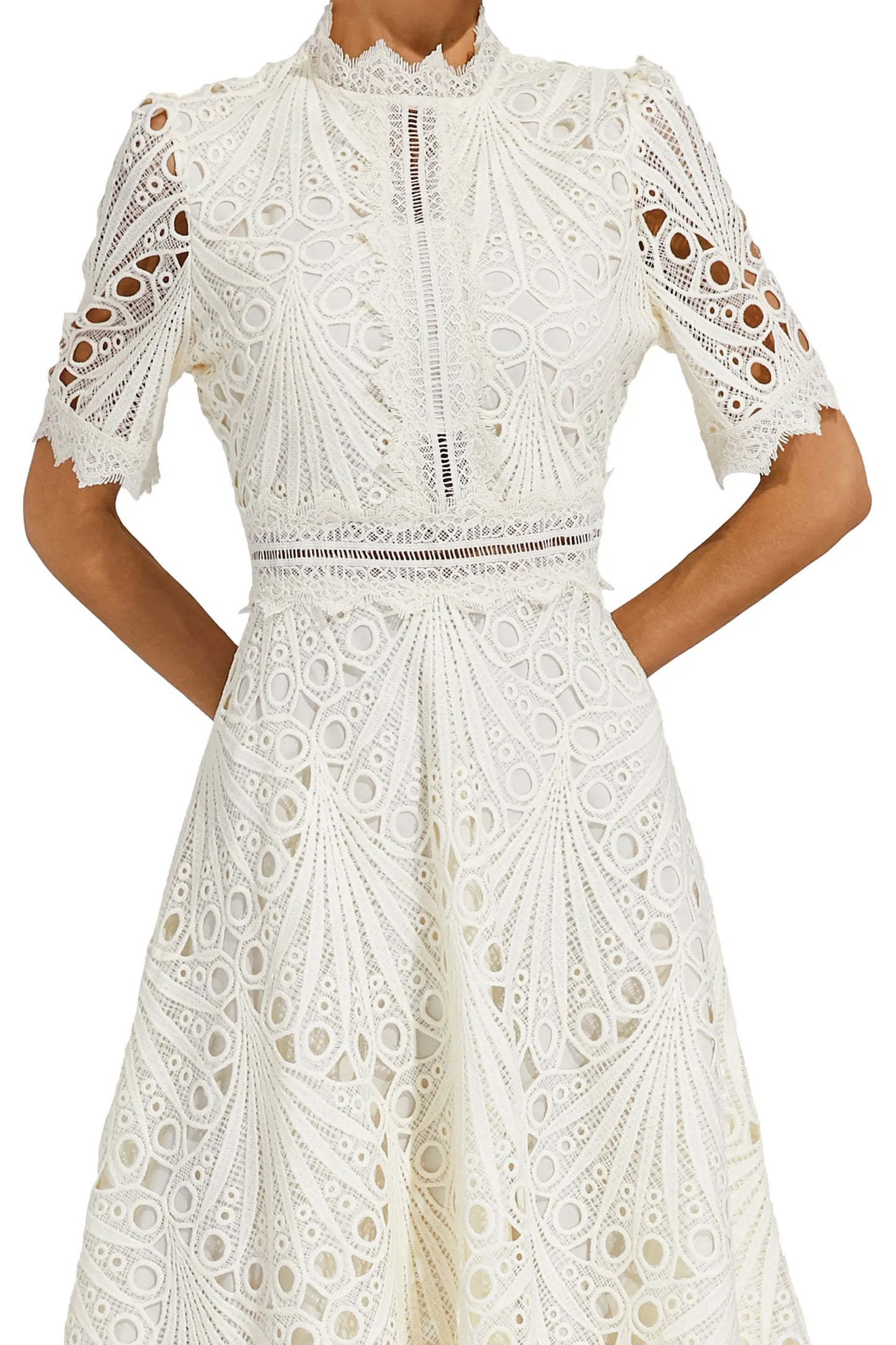 Lexi | Elegant Lace Midikleid for Damen