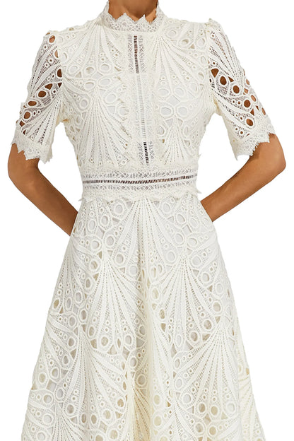 Lexi | Elegant Lace Midikleid for Damen