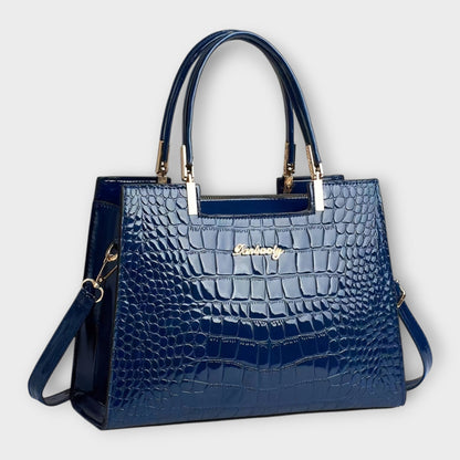 Maison Verdelle -  Shiny Crocodile Skin Pattern Handtasche
