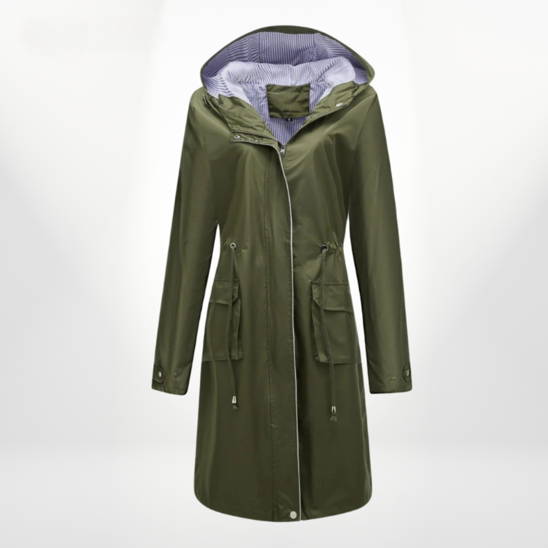 Charlotte | Damen Hooded Mid-Length Anorak Mantel