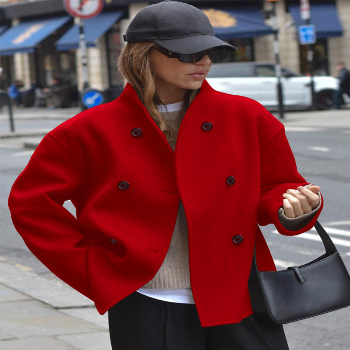 BINI™ - Cozy Long Sleeve Stand Collar Mantel