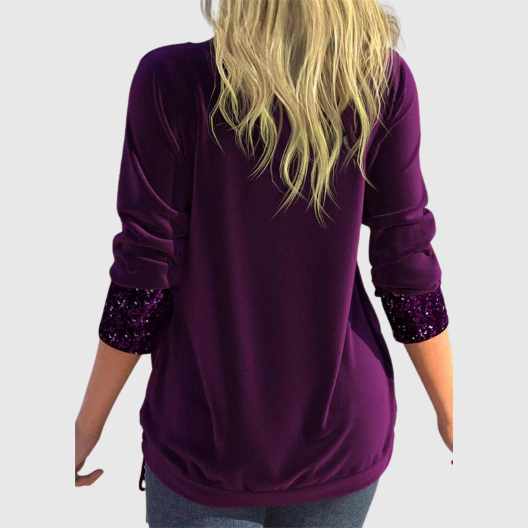 Odeline | Modern Sequin Layer Bluse