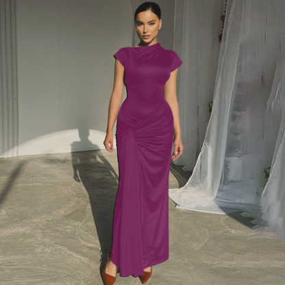 MIRIAM™ – Elegant Wrap Ruched Bodycon Formal Kleid