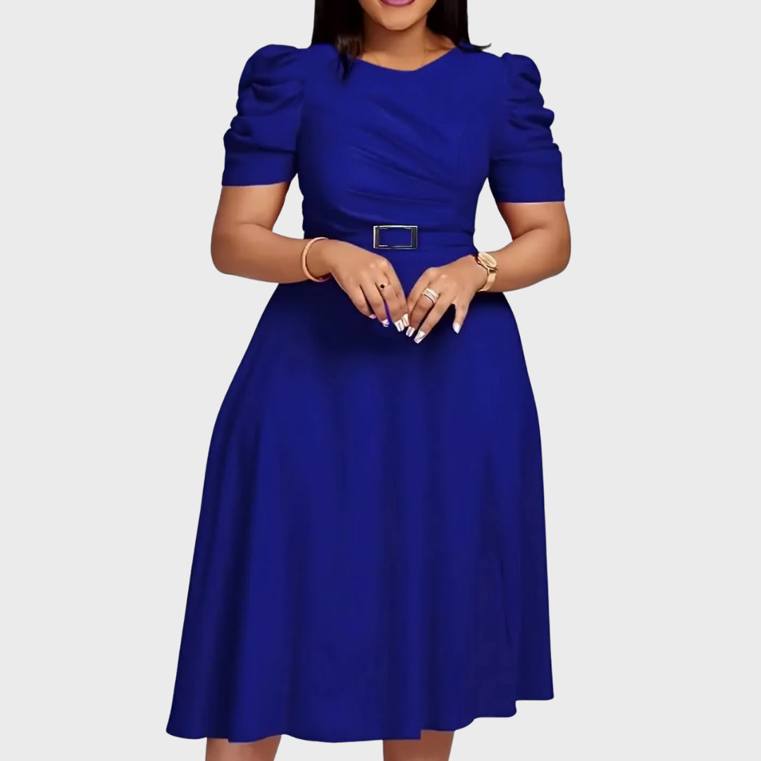 Harriet Bloom | Soft-Touch Ruched Midikleid