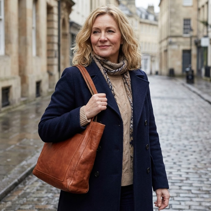 Lancaster - Classic Leather Tote Bag