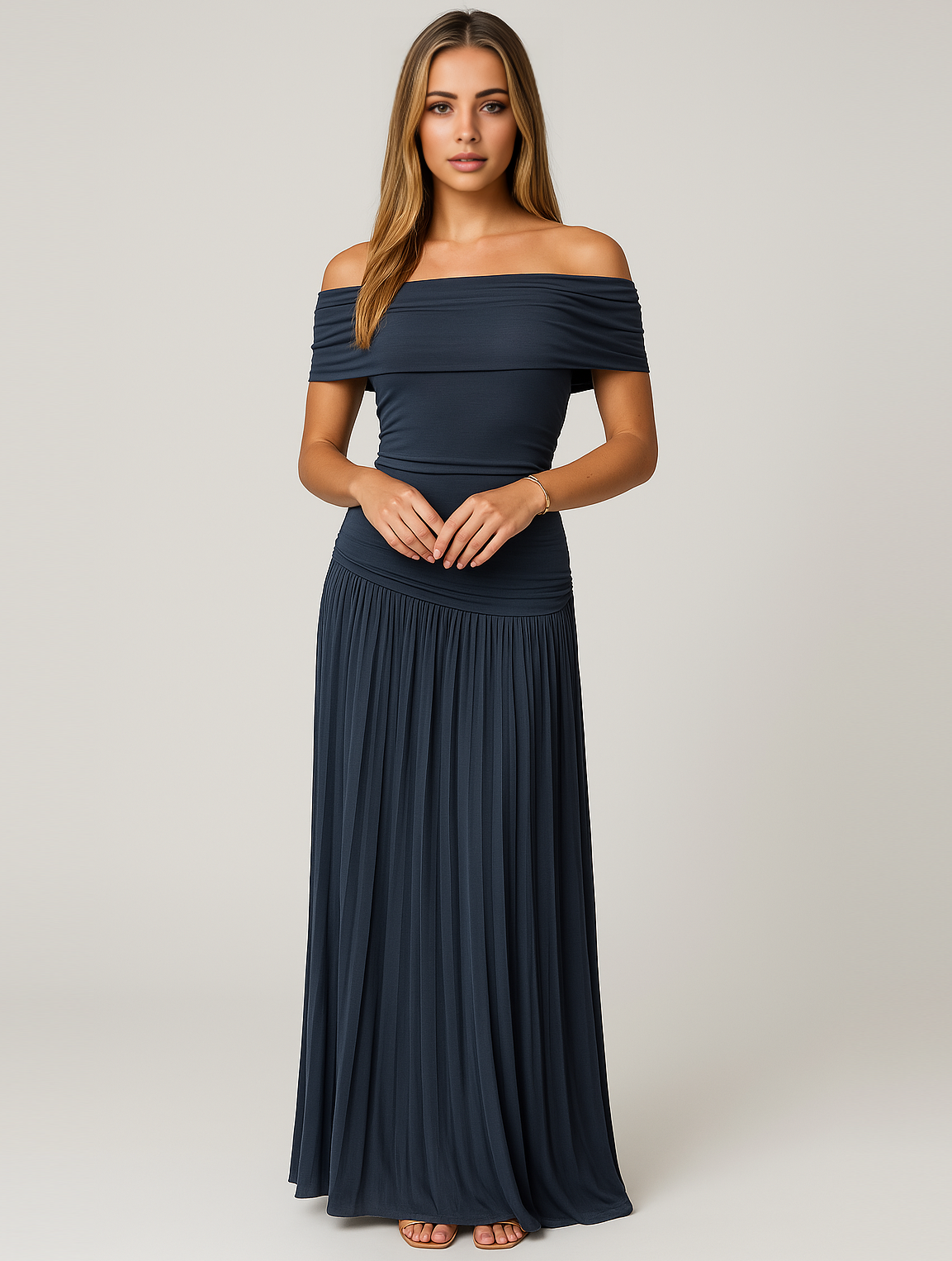 Susan | Timeless Elegant Off-Shoulder Maxi Kleid