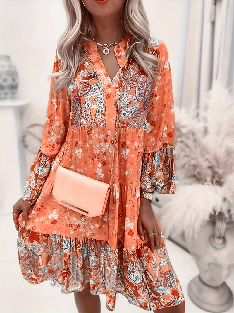 Gabriella | Stylish Boho Kleid with Floral Print
