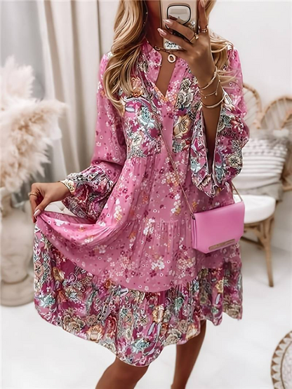 Gabriella | Stylish Boho Kleid with Floral Print
