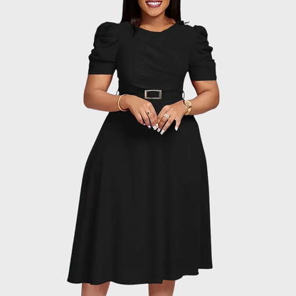 Harriet Bloom | Soft-Touch Ruched Midikleid