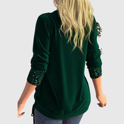 Odeline | Modern Sequin Layer Bluse