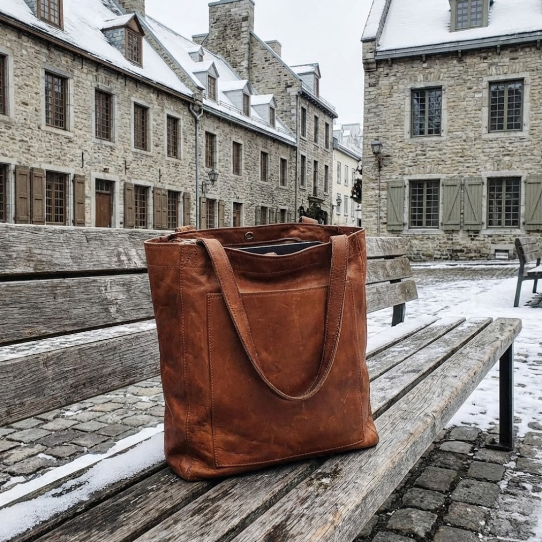 Lancaster - Classic Leather Tote Bag