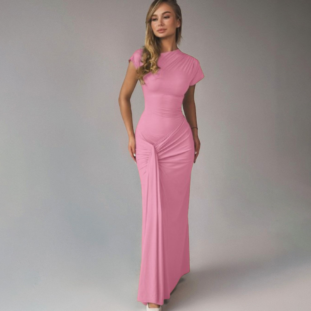 LOLA™ - Elegant Wrap Ruched Bodycon Formal Kleid