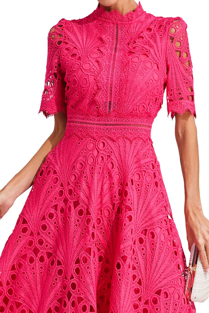 Lexi | Elegant Lace Midikleid for Damen