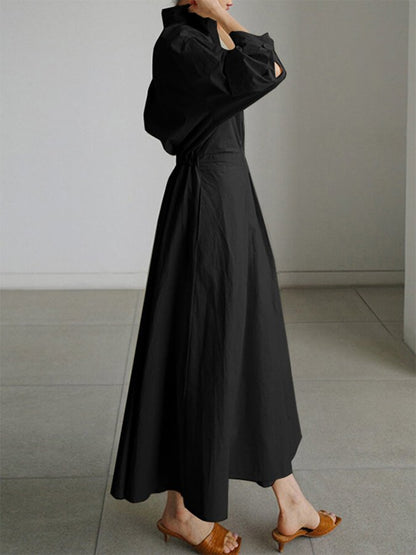 Mathilda | Elegant Shirt Kleid with Buttons