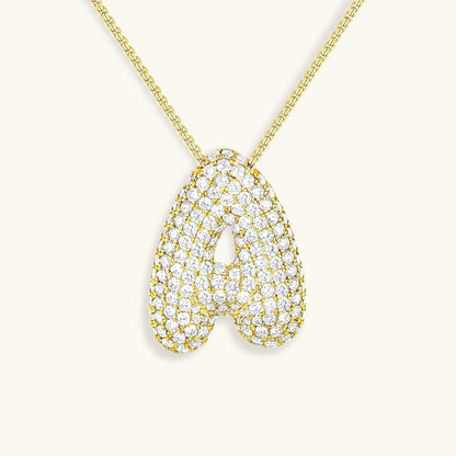 Aven Initial Diamant Halskette