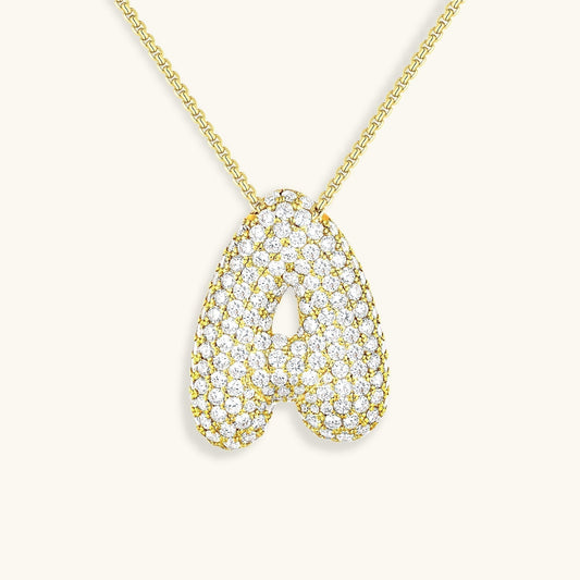 Aven Initial Diamant Halskette