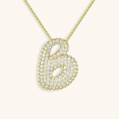 Aven Initial Diamant Halskette