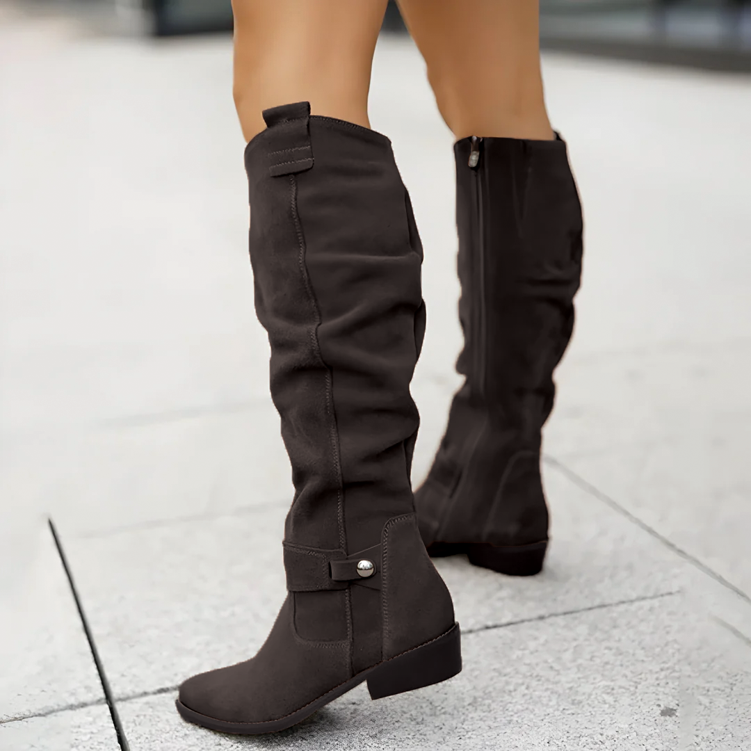 Sadie - Suede Kniestiefel
