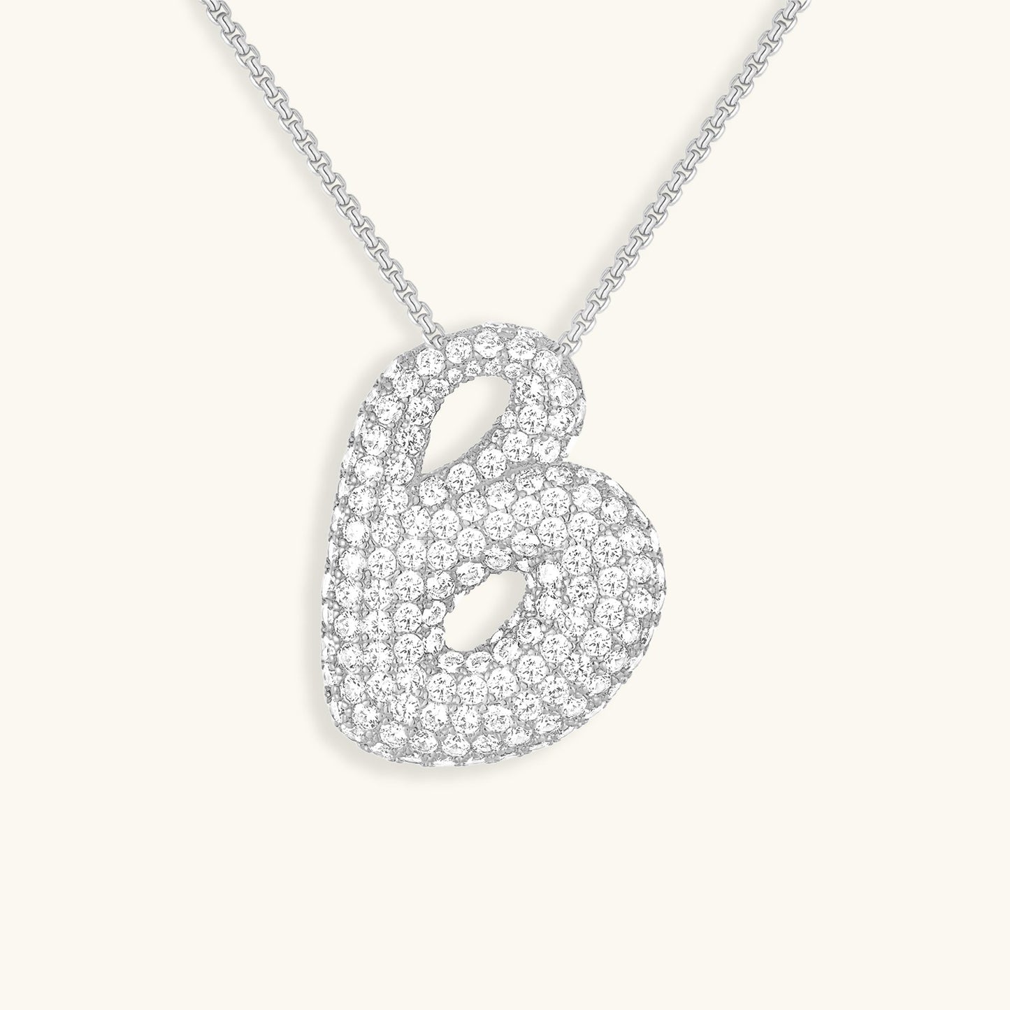 Aven Initial Diamant Halskette