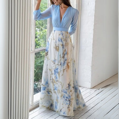 Rita | Elegant Floral Maxi Kleid