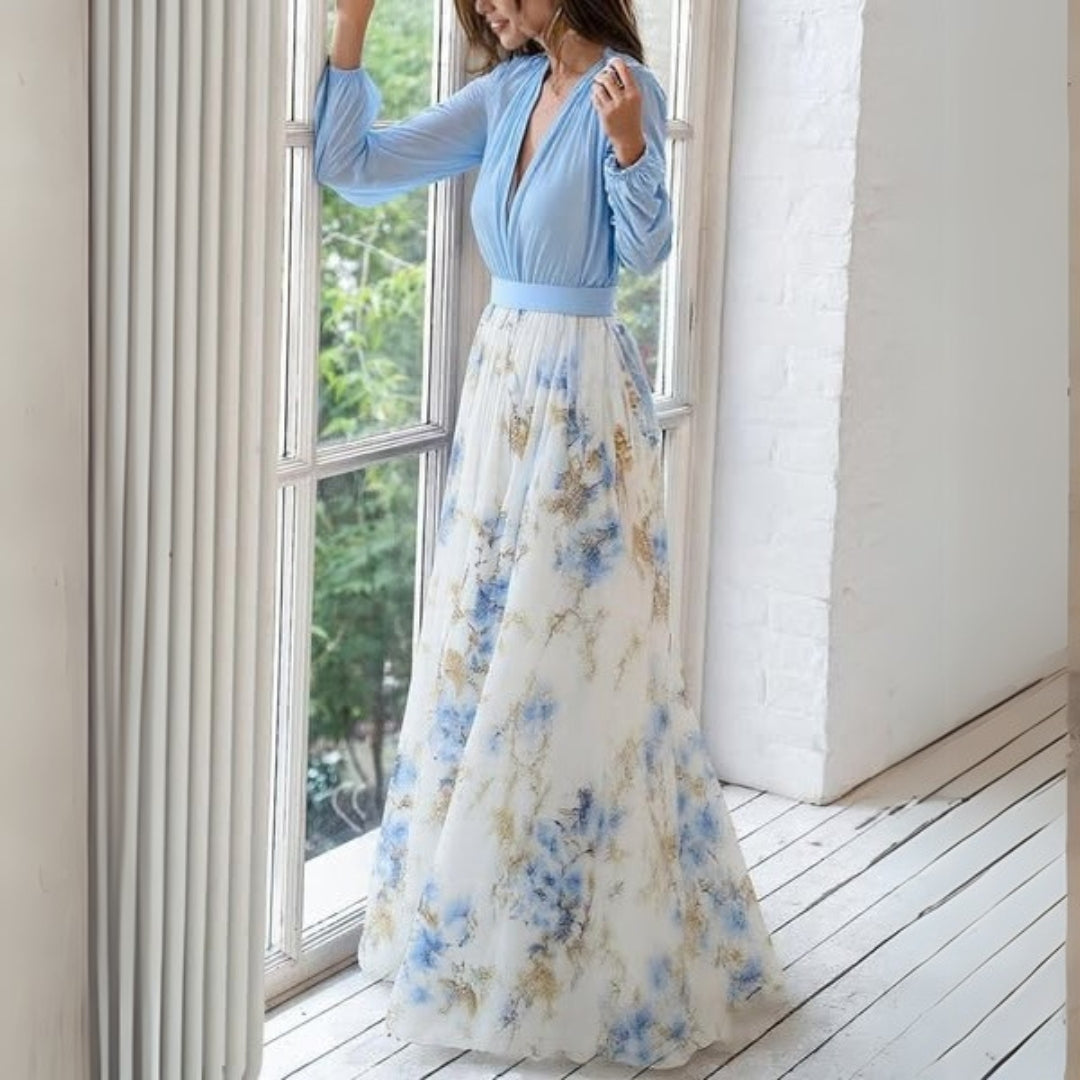 Rita | Elegant Floral Maxi Kleid