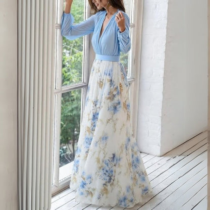 Rita | Elegant Floral Maxi Kleid