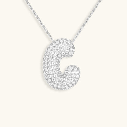 Aven Initial Diamant Halskette