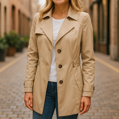 Jamie - Elegant Autumn Trench Mantel