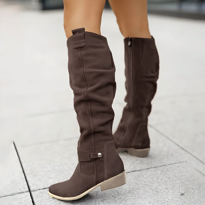 Sadie - Suede Kniestiefel