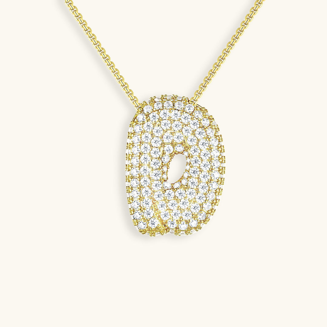 Aven Initial Diamant Halskette