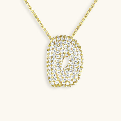 Aven Initial Diamant Halskette