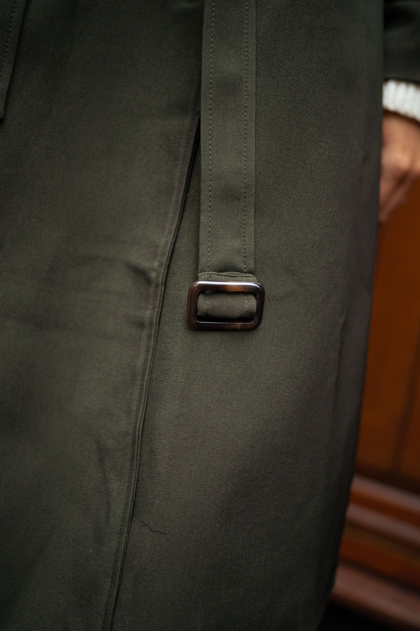 Krista | Damen Double-Breasted Long Mantel