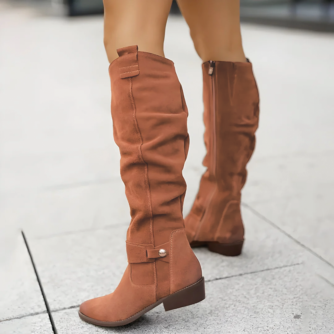 Sadie - Suede Kniestiefel