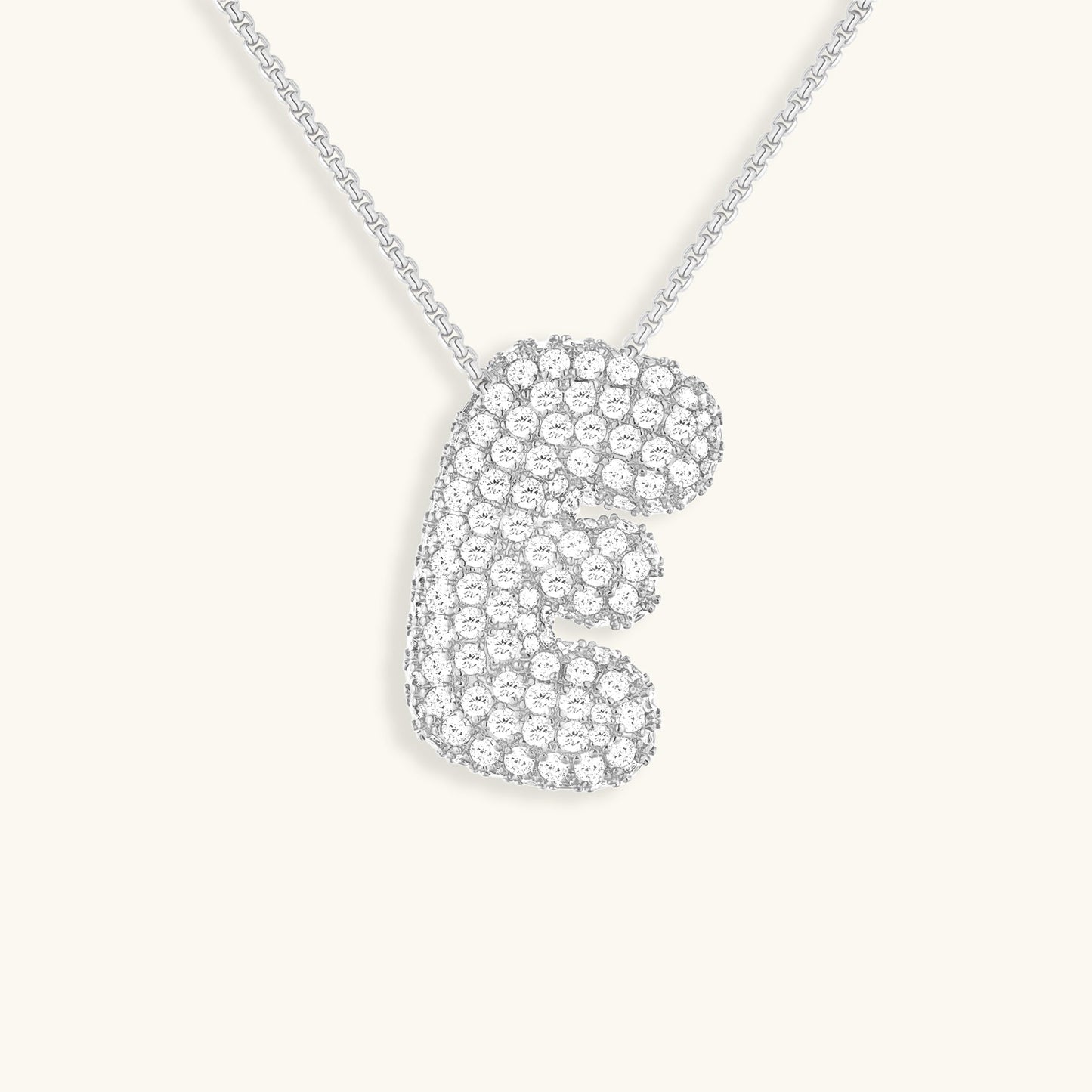 Aven Initial Diamant Halskette