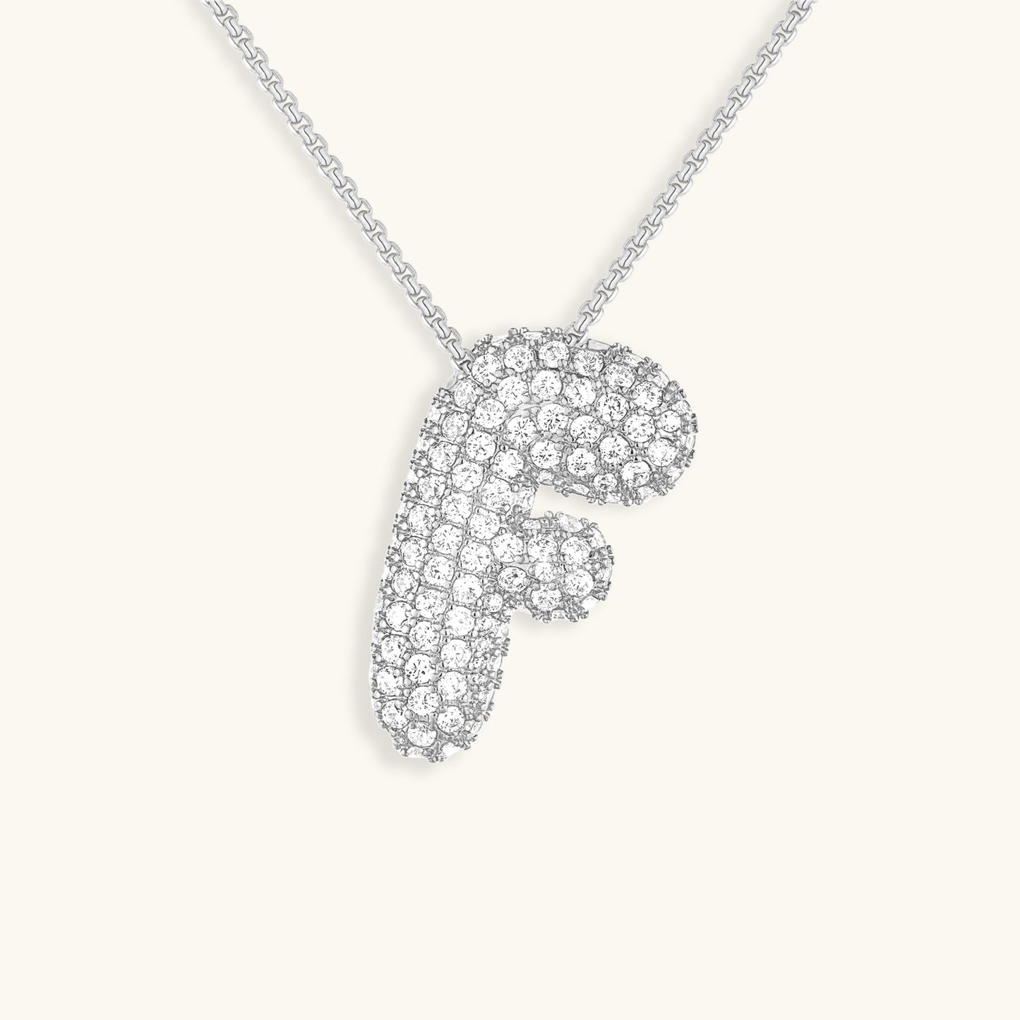 Aven Initial Diamant Halskette