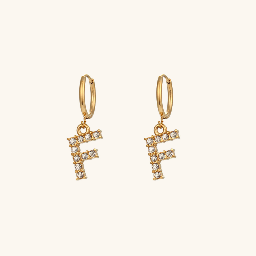 Velora Initial Letter Ohrringe