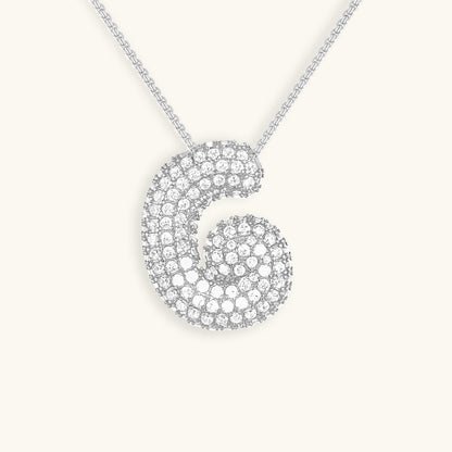 Aven Initial Diamant Halskette