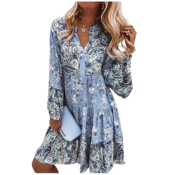 Gabriella | Stylish Boho Kleid with Floral Print