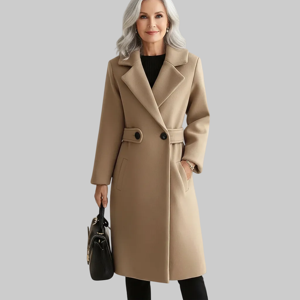 Clara - Wool Mantel with Belt